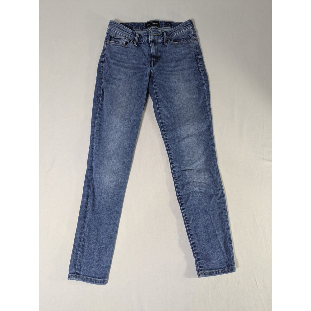 Lucky Brand Stella Skinny Jeans Medium Wash Blue Low Rise Stretch Denim 2/26